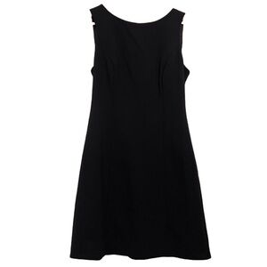 ZARA little black dress open back buckle sleeveless medium flattering film noir